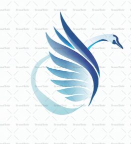 Anmutiger fliegender Schwan